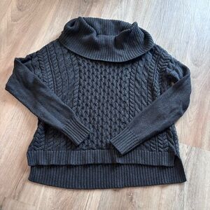 American Eagle Charcoal Cowl Neck Sweater